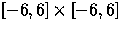 $[-6,6]\times[-6,6]$